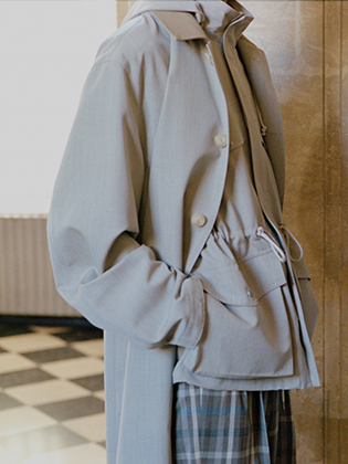 COMOLI / コモリ | ウール天竺 長袖クルー - Border | 通販 - 正規取扱