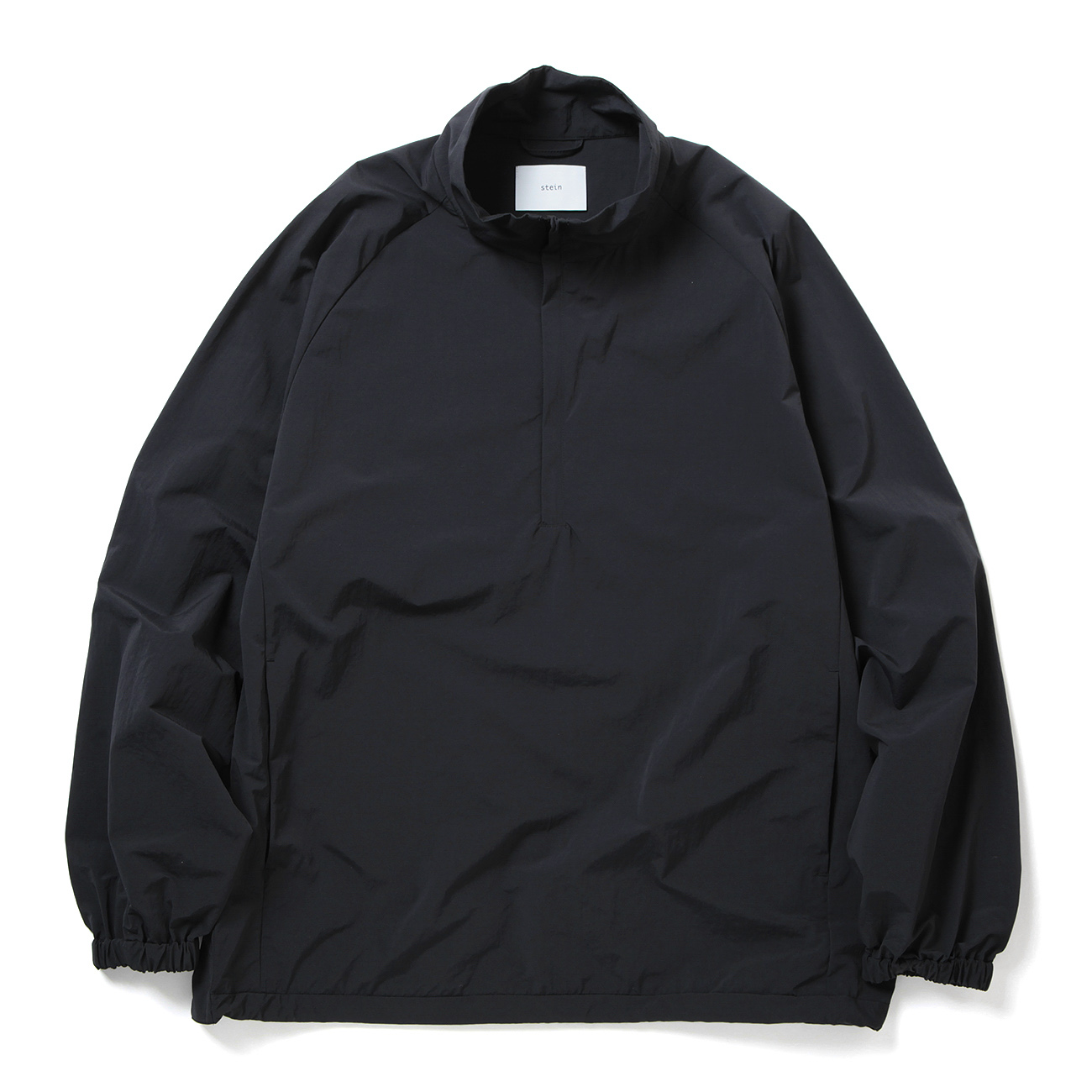 stein / シュタイン | WINDPROOF NYLON HALF ZIP PULLOVER - Black