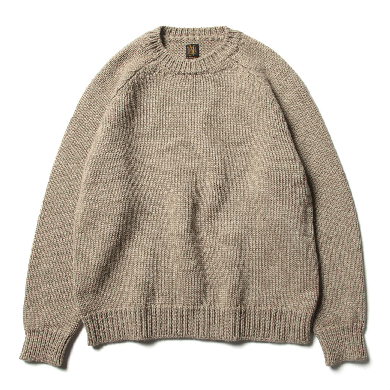 BATONER / バトナー | VINTAGE WOOL RAGLAN CREW NECK (メンズ