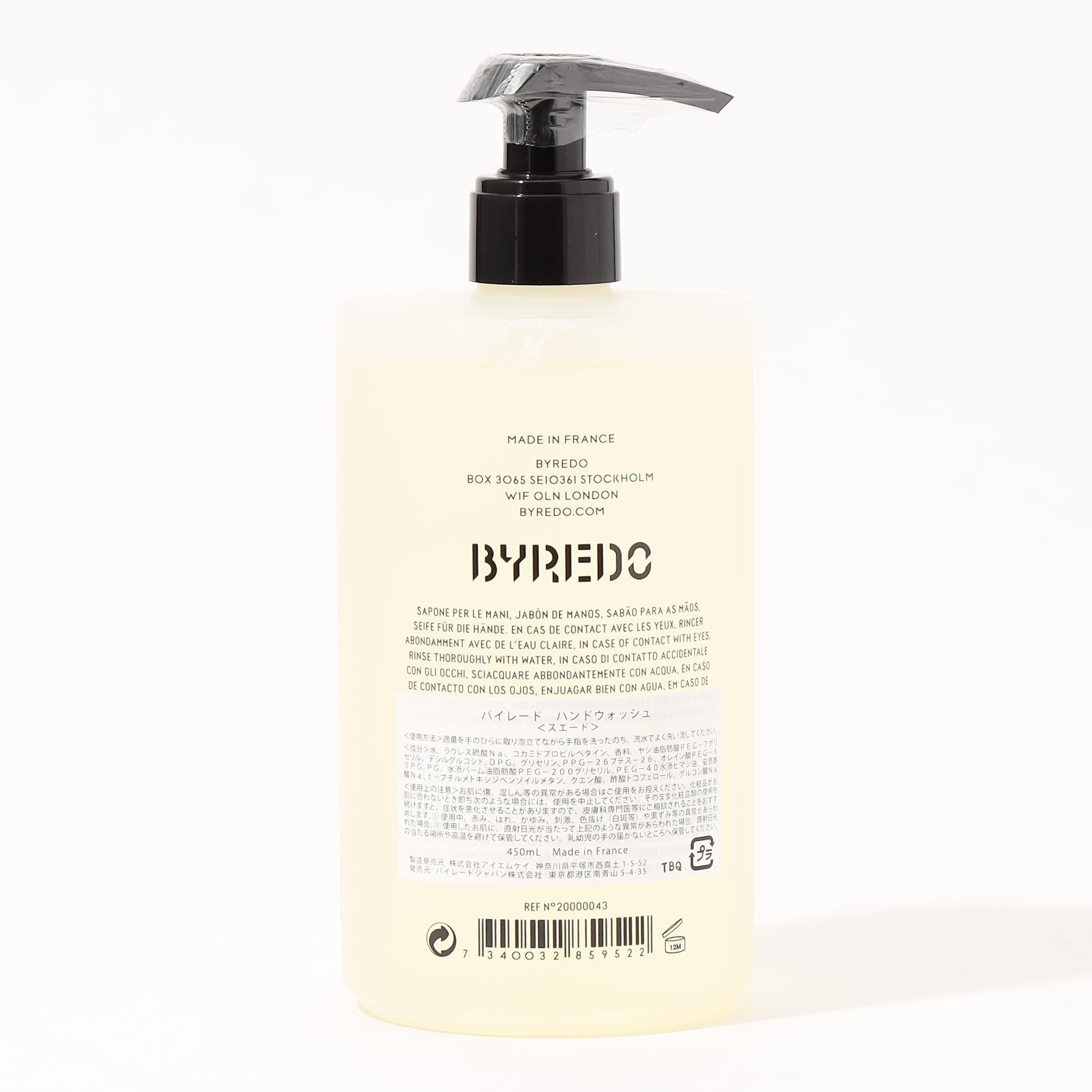 BYREDO ハンドウォッシュ 450ml｜トゥモローランド 公式通販
