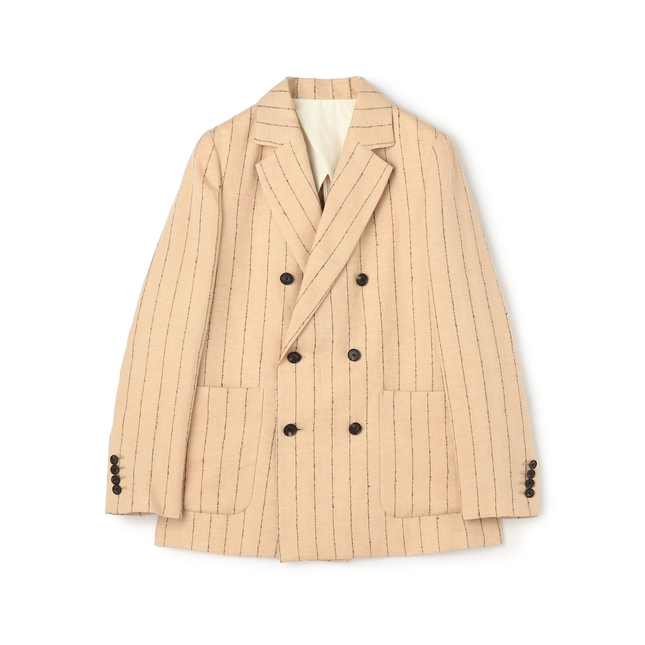 ダブルカバーリネン ダブルブレストジャケット｜トゥモローランド 公式通販