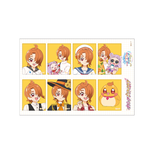 ひろがるスカイ！プリキュア】証明写真風デコレーションラベル 夕凪