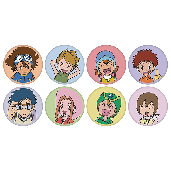 デジモンアドベンチャー】デジモン 刺繍缶バッジ（選ばれし子どもたち