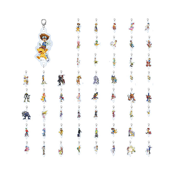 デジモンアドベンチャー】ミニアクリルチャームランダム お台場（全55