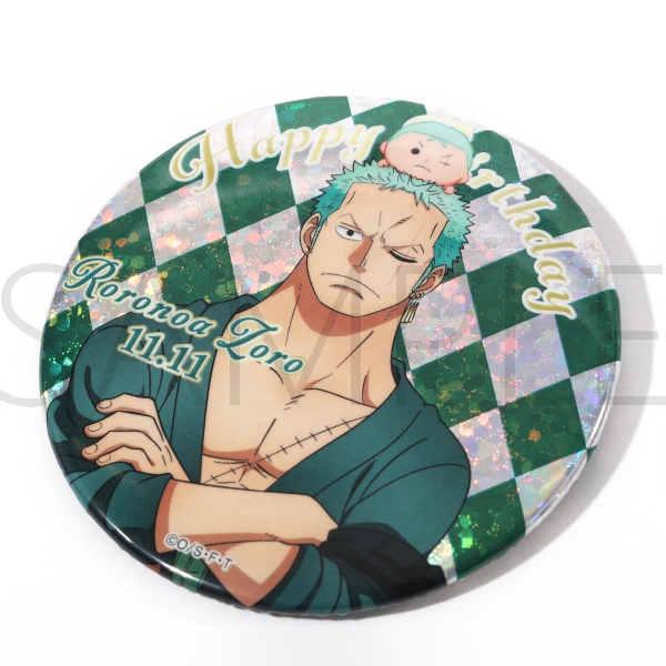 ワンピース】ワンピース バースデーホログラム缶バッジ[11.11 ロロノア