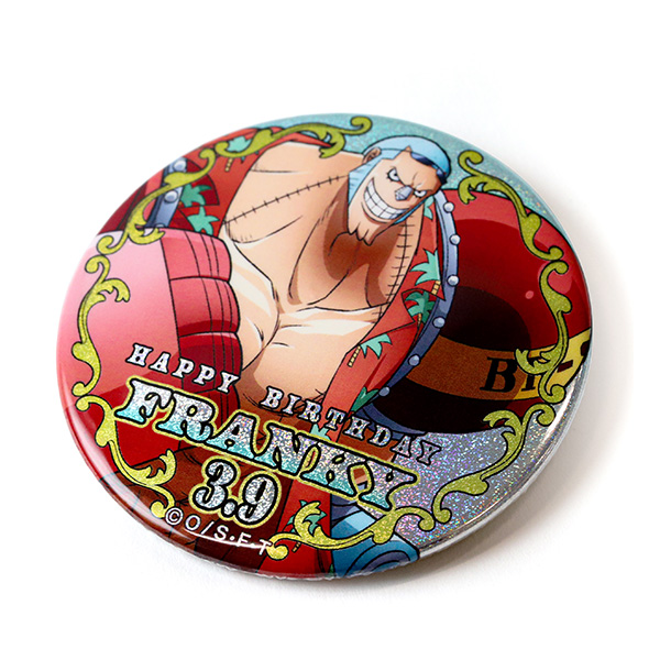 ワンピース】ハッピーバースデーホログラム缶バッジ［3.9 フランキー