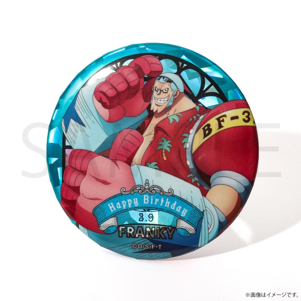 ワンピース】ワンピース HBDステンドグラス風ホログラム缶バッジ[3.9