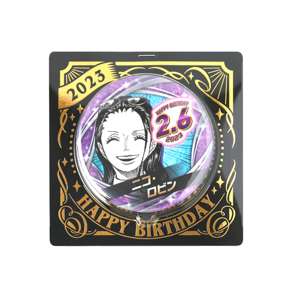 ONE PIECE】バースデイ缶バッジ ニコ・ロビン: 雑貨｜東映