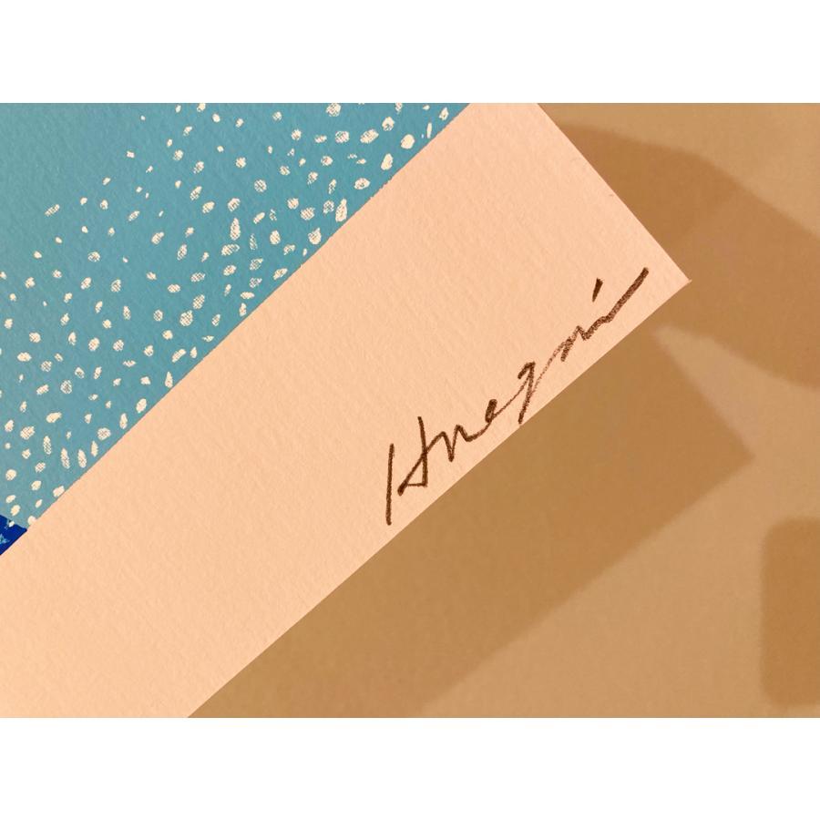 永井博 POOLSIDE Small Art Piece (額付き) Hiroshi Nagai -の商品詳細