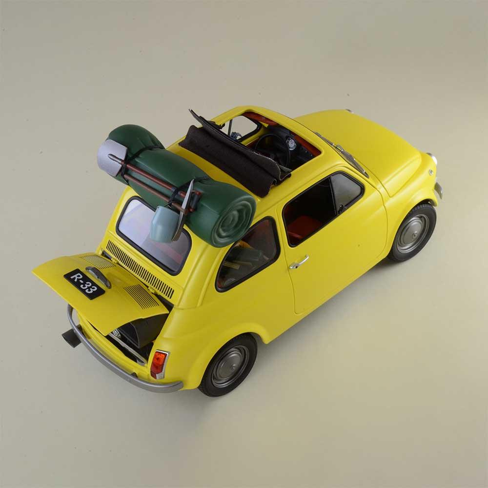 ルパン三世 カリオストロの城 FIAT 500 1/12 ダイキャスト製塗装済み