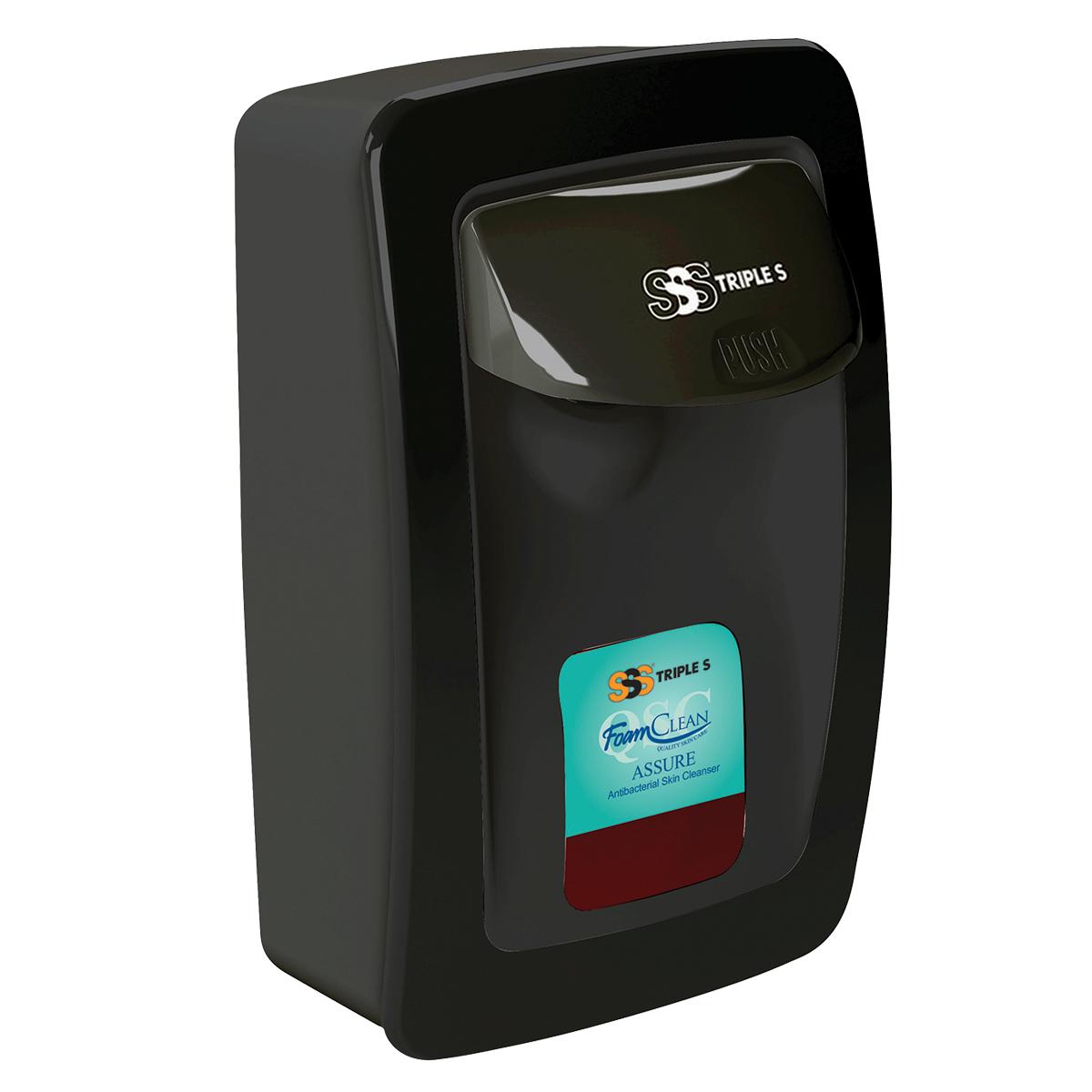 SSS FoamClean Collection Dispenser, Blk., 6/1000-1250 mL | Triple S