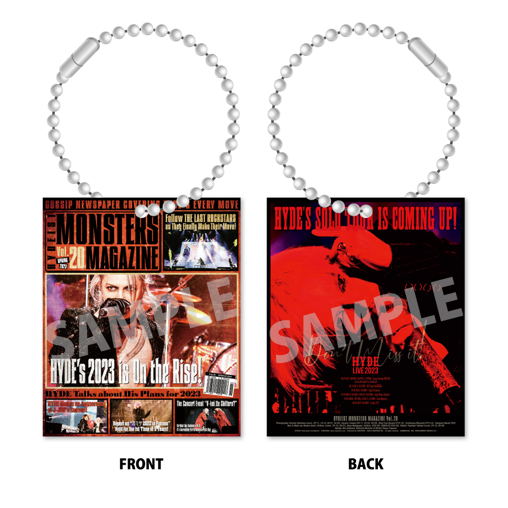 MONSTERS MAGAZINE ACRYLIC KEYCHAIN(ランダム10種) | HYDE