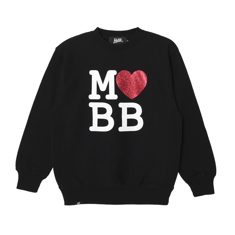 MOBB LOVE CREW SWEAT -BLACK- | WALKIN STORE WEB SHOP