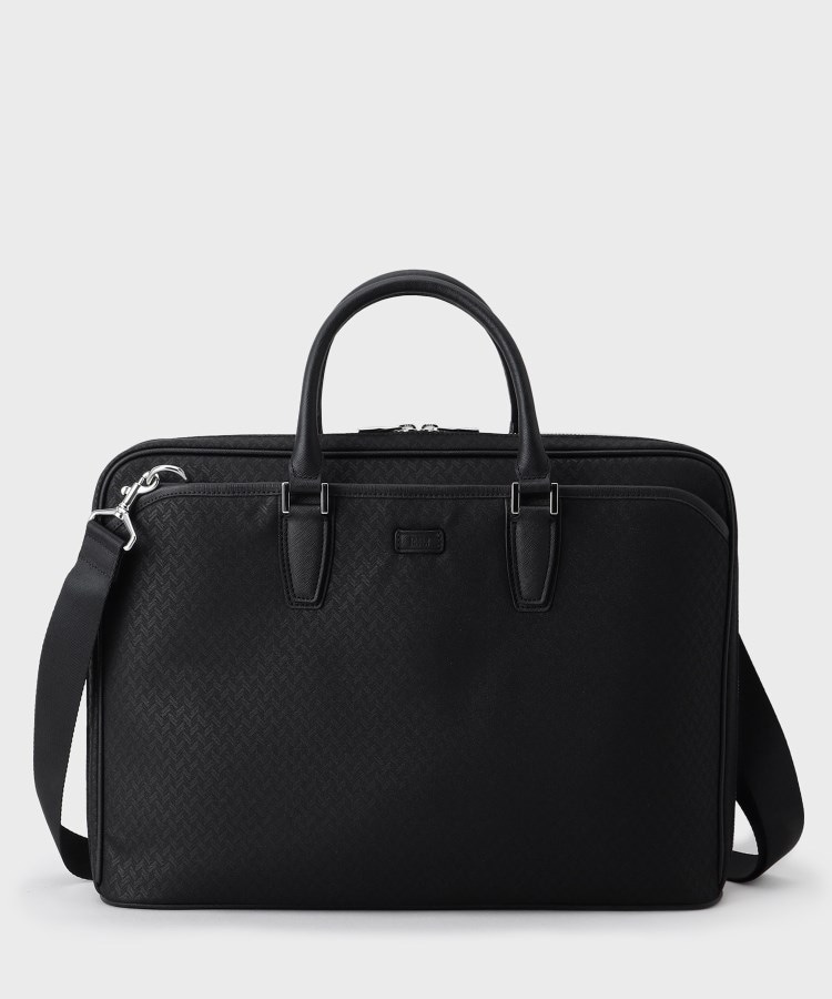 15インチPC対応】ヒートエンボス矢絣柄 ブリーフケース（ビジネス