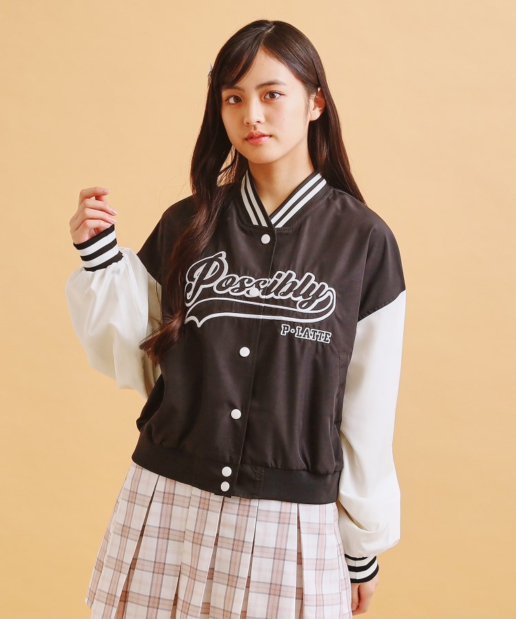 アップリケスタジャン（ブルゾン/ジャンバー） | PINK-latte（ピンク