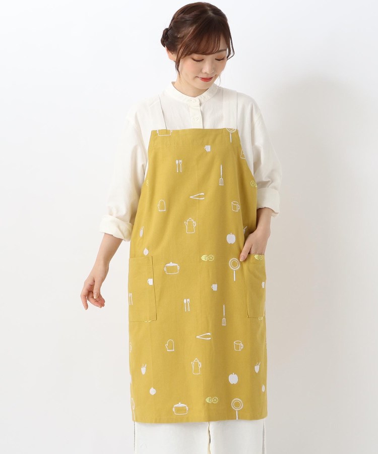 値下げ最終！パセリ☆イエロー☆コットンエプロン 値下げ最終！パセリ