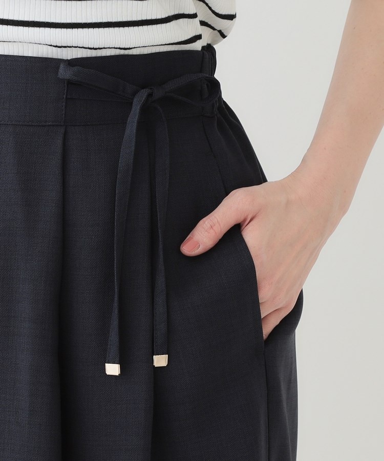 洗える/S-LL/アイロン掛けが楽】低身長さんにもおすすめ 麻調ガウチョ