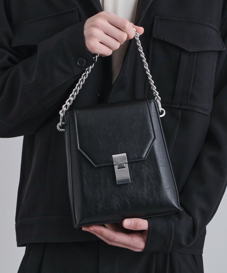 2WAYチェーンフラップショルダーバッグ（ショルダーバッグ） | tk