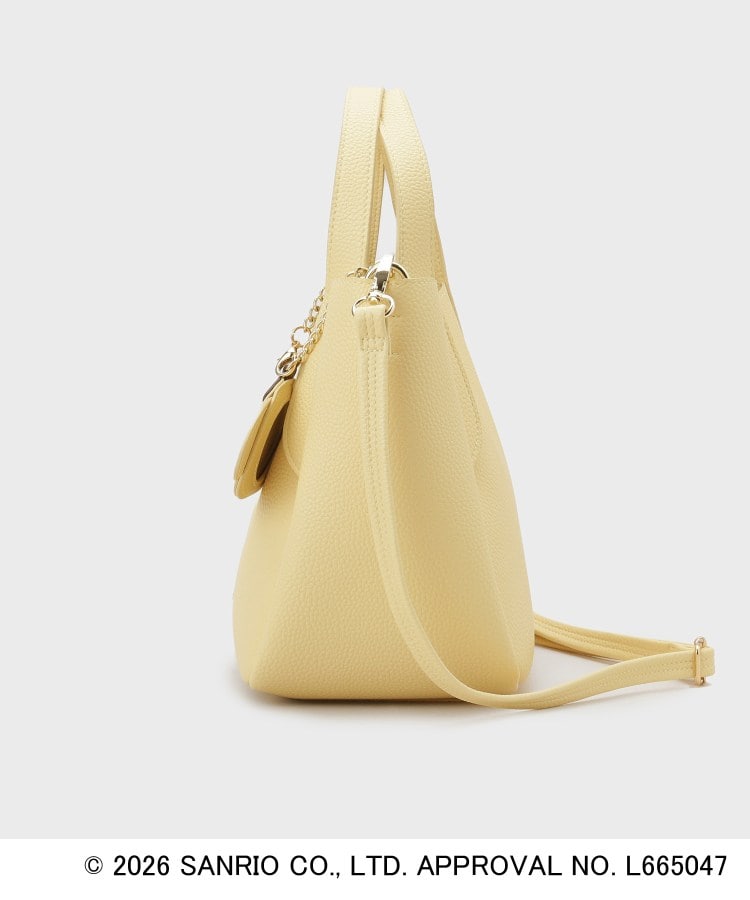 ◇【ポムポムプリン】2WAY軽量合皮ミドルバッグ（トートバッグ