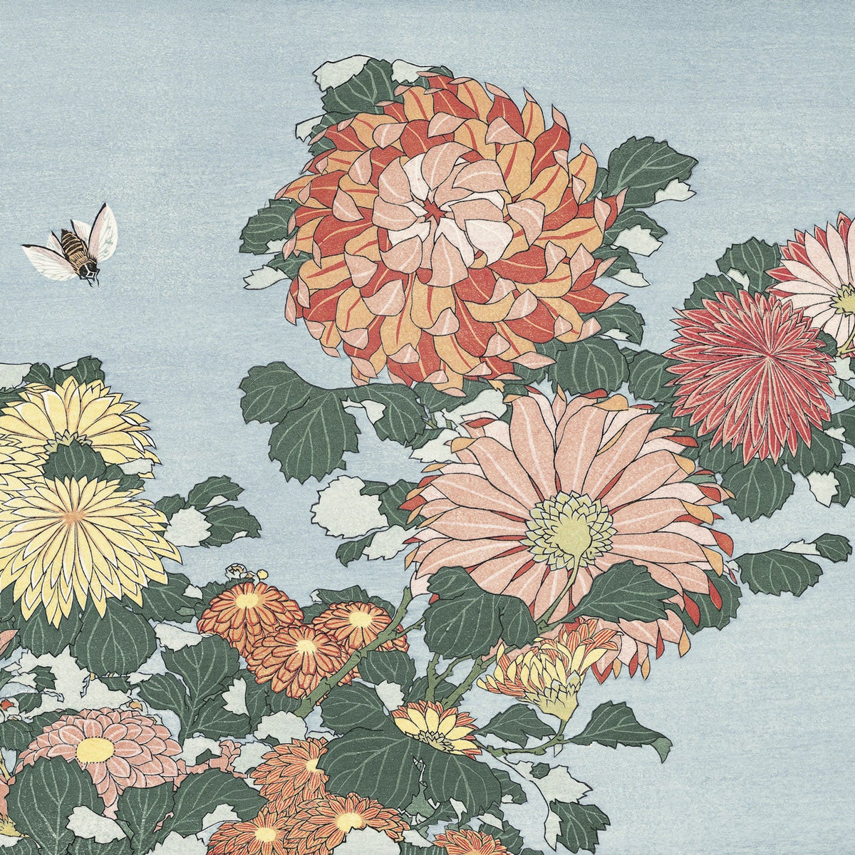 Katsushika Hokusai（葛飾北斎） 葛飾北斎「菊に虻」｜オンライン