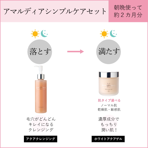 アマルディア2点セット シンプルケアセット アクアクレンジング