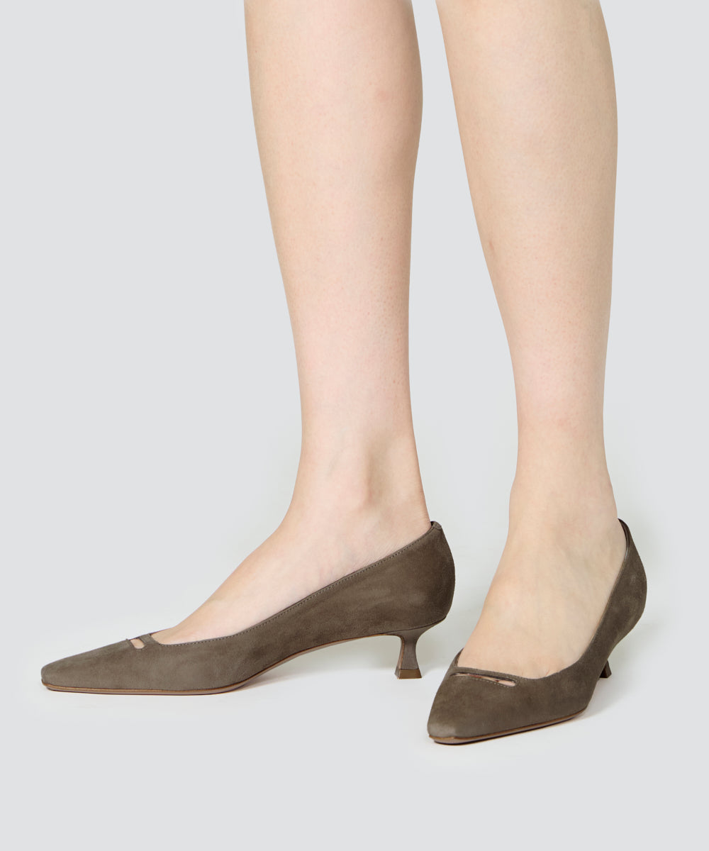 PELLICO | アネッリソレッラ スウェード パンプス 3.5cm TAUPE