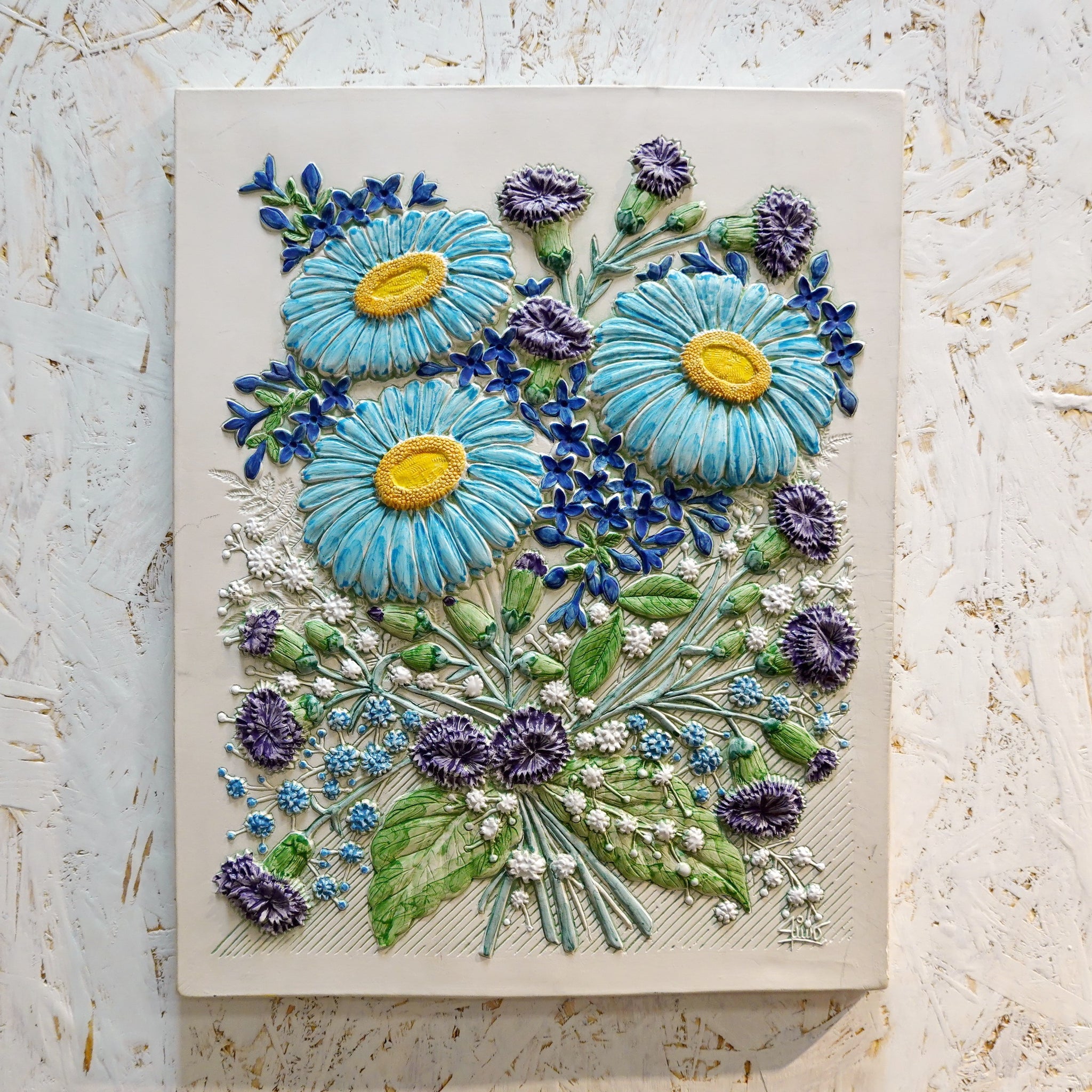 陶板 フラワー ジィ ガントフタ アイモ ニエタスヴオリ スウェーデン