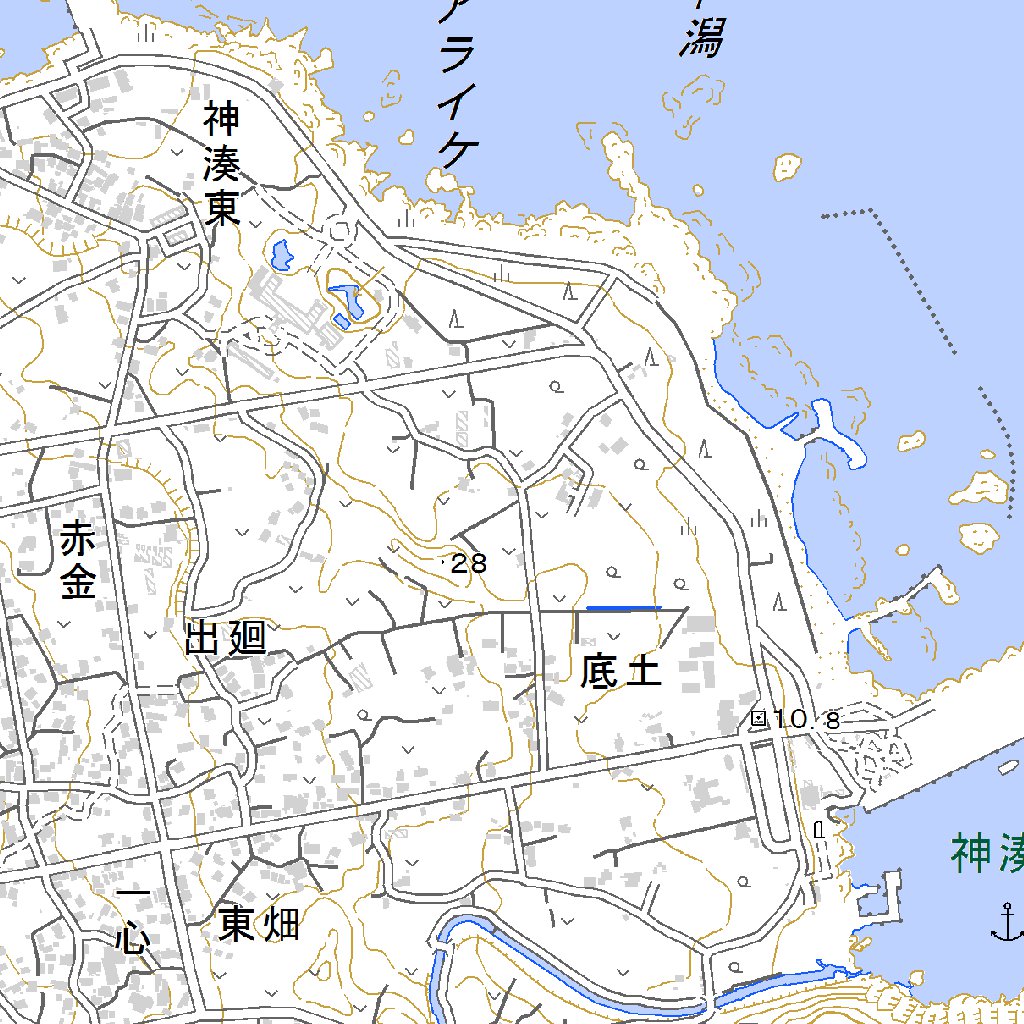 493956 八丈島 （はちじょうじま Hachijojima）, 地形図 Map by
