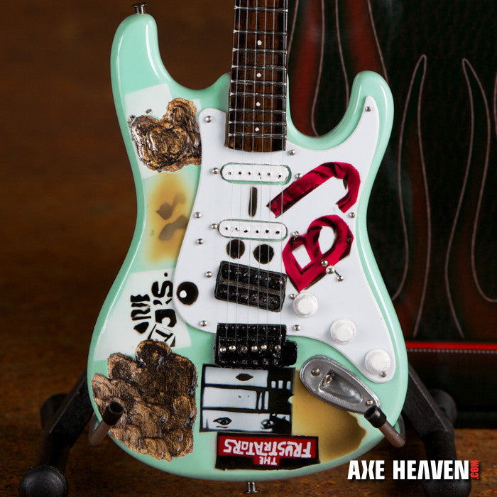 Billie Joe Armstrong Signature BJ Blue Miniature Guitar Replica
