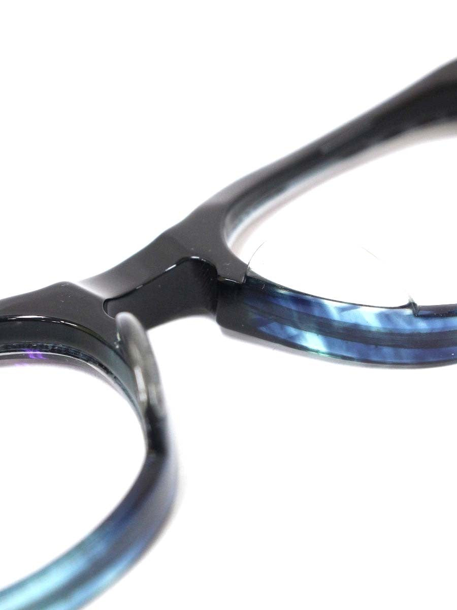 杉本圭(スギモトケイ) KS-130 メガネ ブラック/ブルーササ セル