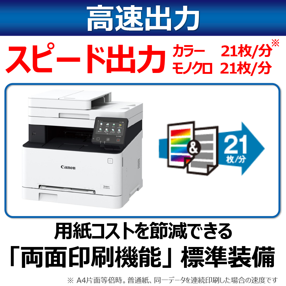 販売終了】カラーレーザー複合機Satera MF642Cdw:レーザービーム