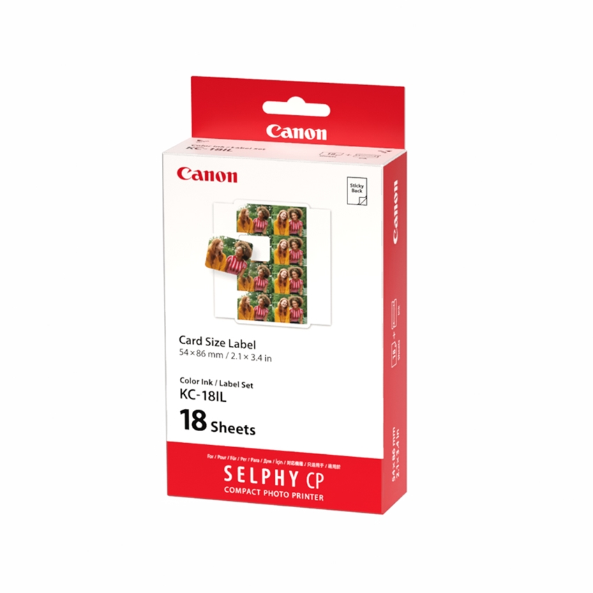 カラーインク/ペーパーセット KC-18IL （カードサイズ8分割シール