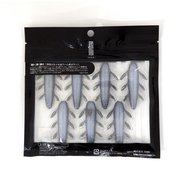 一誠 イッセイ ワーム 沈ミ蟲 2.2インチ TS01 腹えびネオン(TSカラー