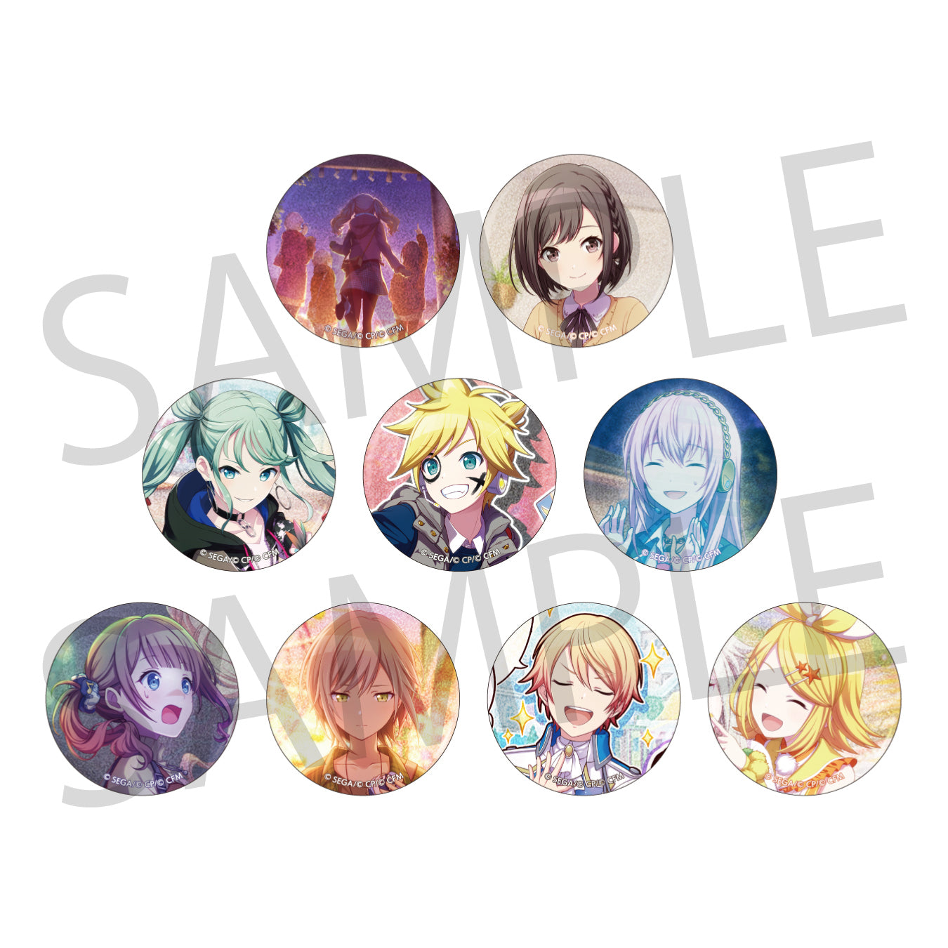 プロジェクトセカイ 日野森志歩 グリッター 缶バッジ vol.5 75個 日野