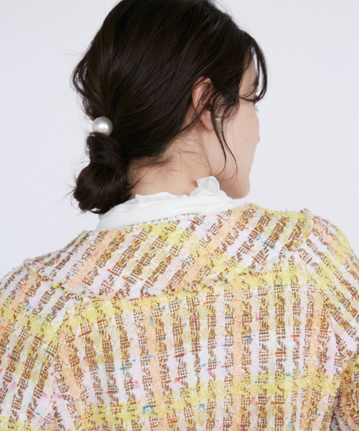 M Maglie le cassetto》コットンキャンディーツイードジャケット｜M