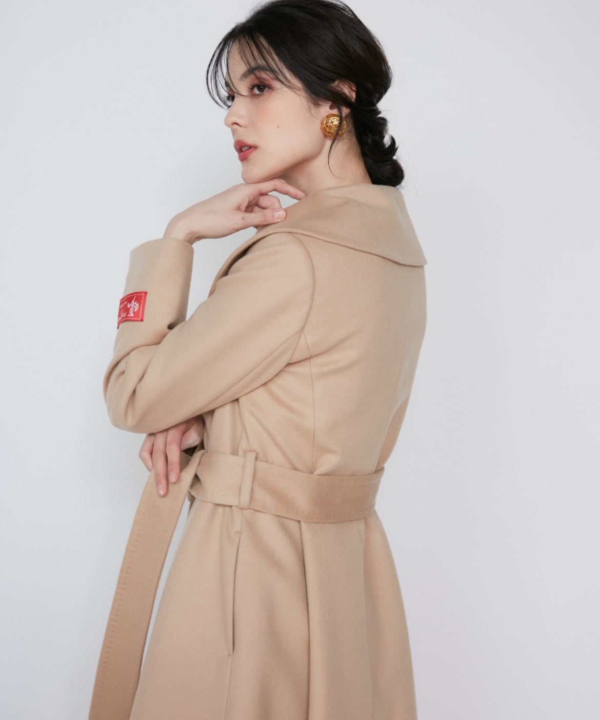 CONTESSA》ショールカラーカシミヤコート《PIACENZA》｜M Maglie le