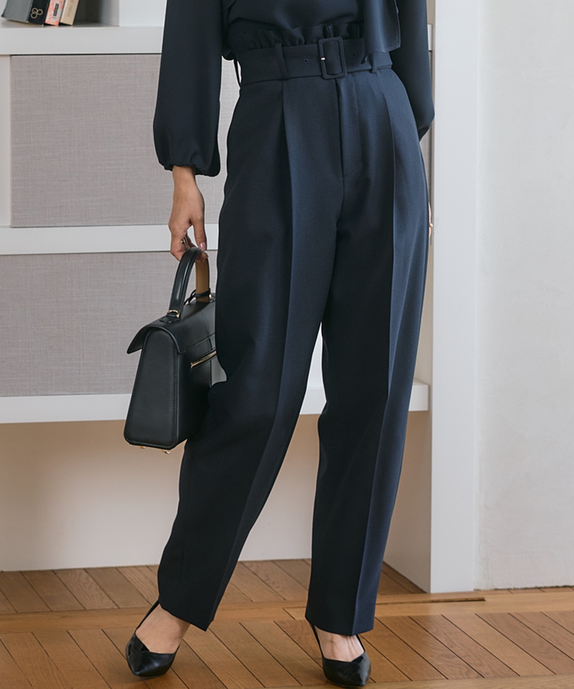 M Maglie le cassetto×吉田理紗》ハイウエストフリルパンツ｜M Maglie