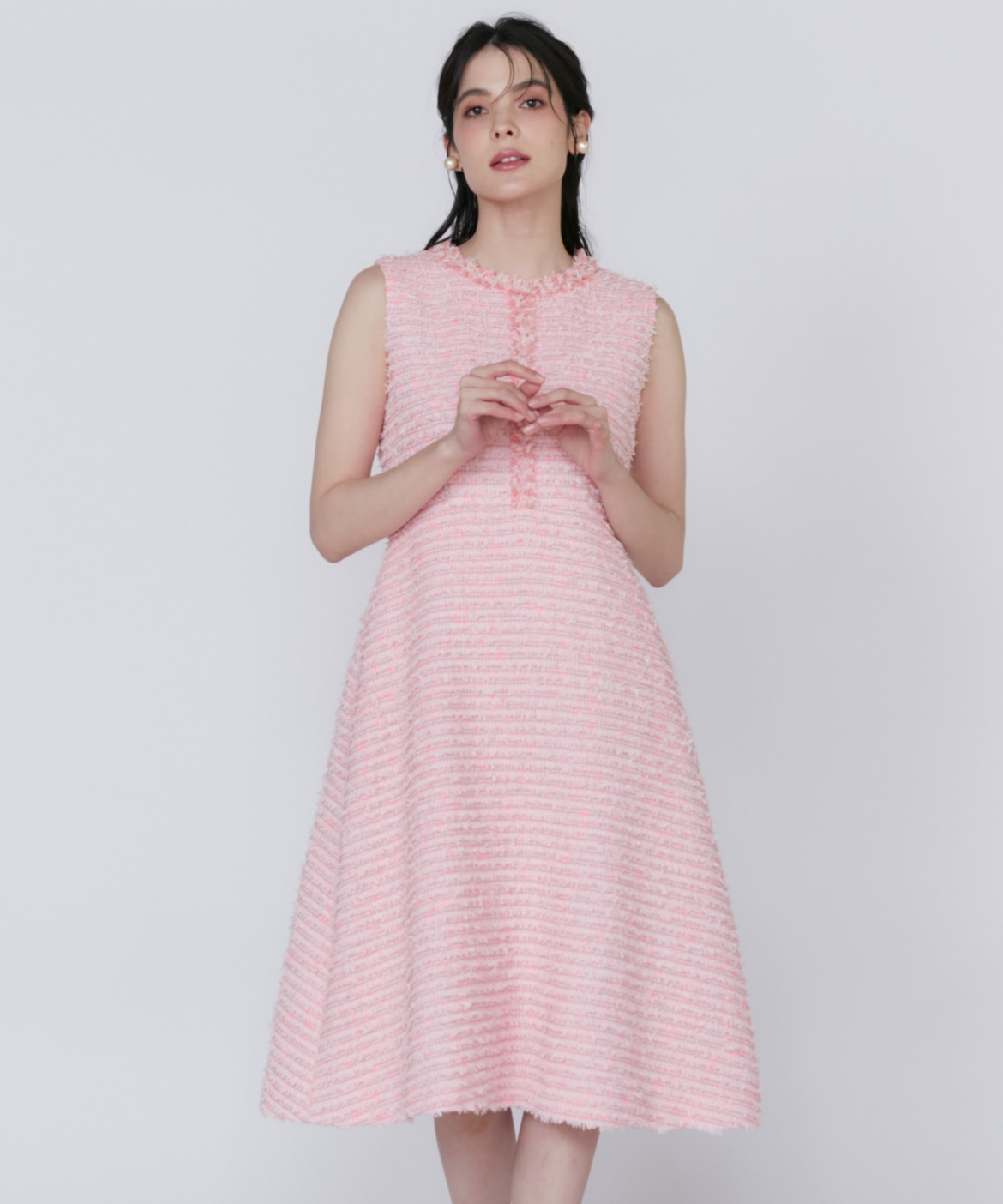 M Maglie le cassetto》リントンツイードワンピース《Linton Tweeds