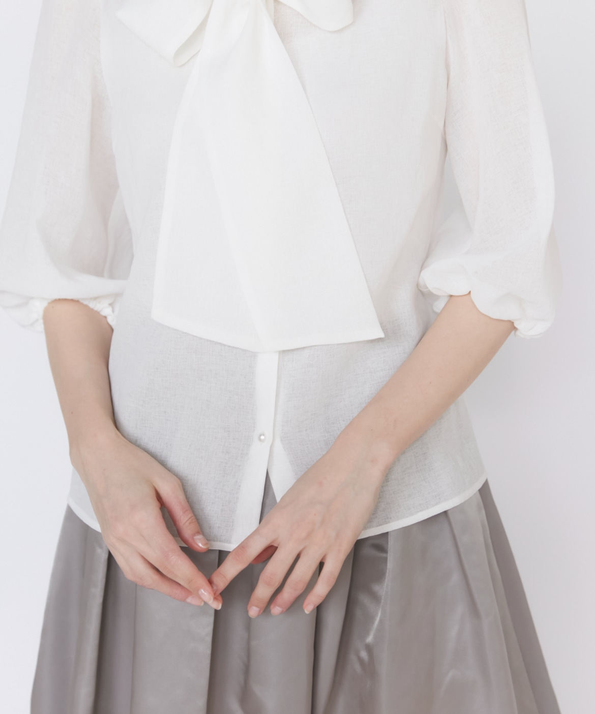 シアーボウタイブラウス｜Maglie le cassetto（マーリエ ル カセット