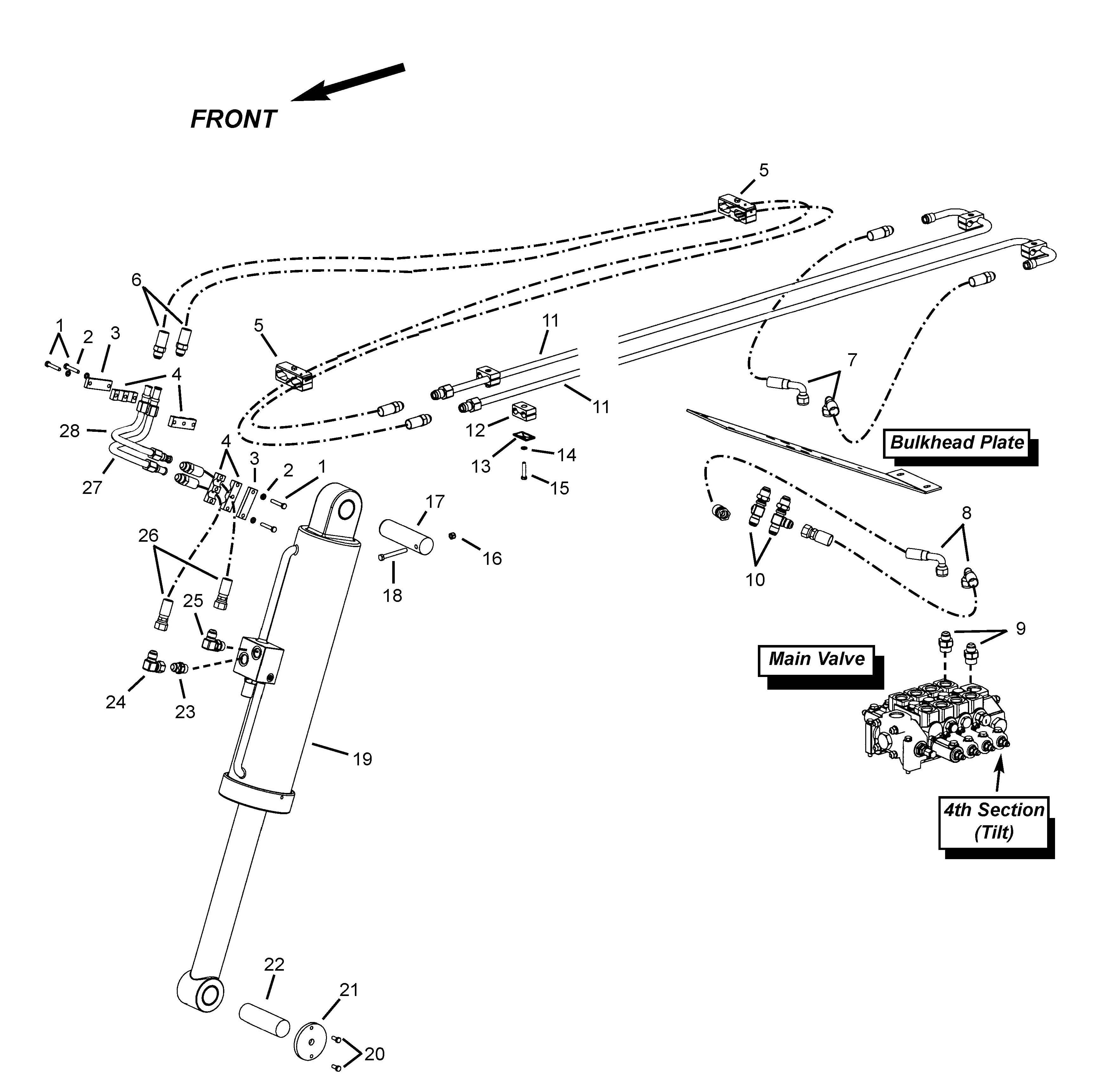 GEHL Telescopic Handlers 3 RS6-42 RS8-42 RS8-44 Boom Hydraulics
