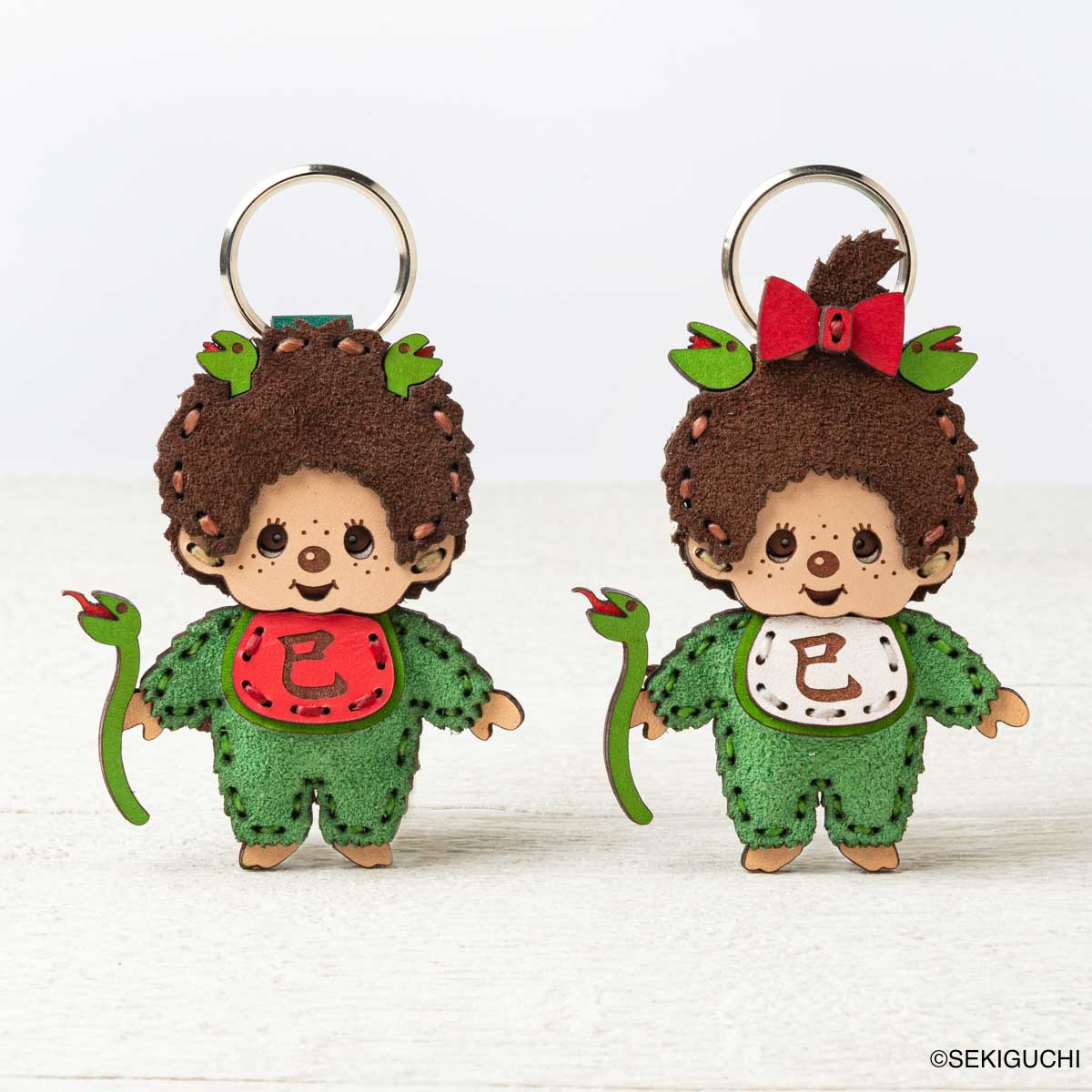 monchhichi×jouetie】モンチッチ レオパードキーチェーン モンチッチ