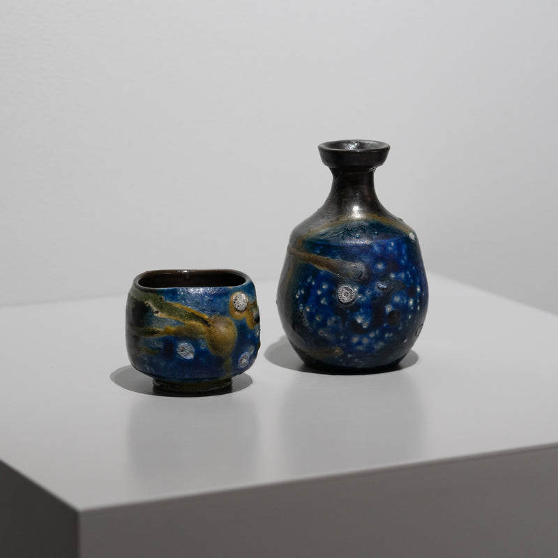 Takashi Baba / Yohen Blue Sake Cup – HULS GALLERY TOKYO | 現代工芸