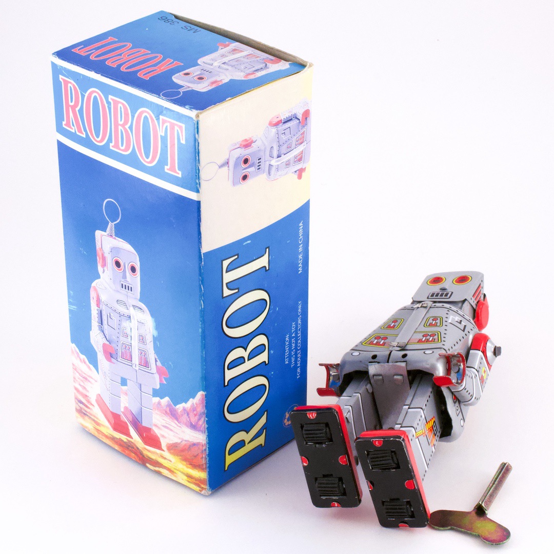ブリキ ロボット ROBOT MS386 ぜんまい動作 - いずみ洋行のストア