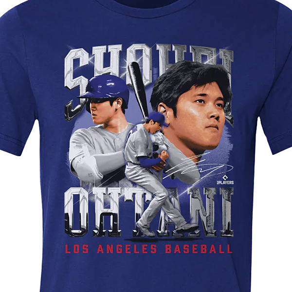 MLB 大谷翔平 ドジャース Tシャツ Los Angeles D Vintage WHT(S