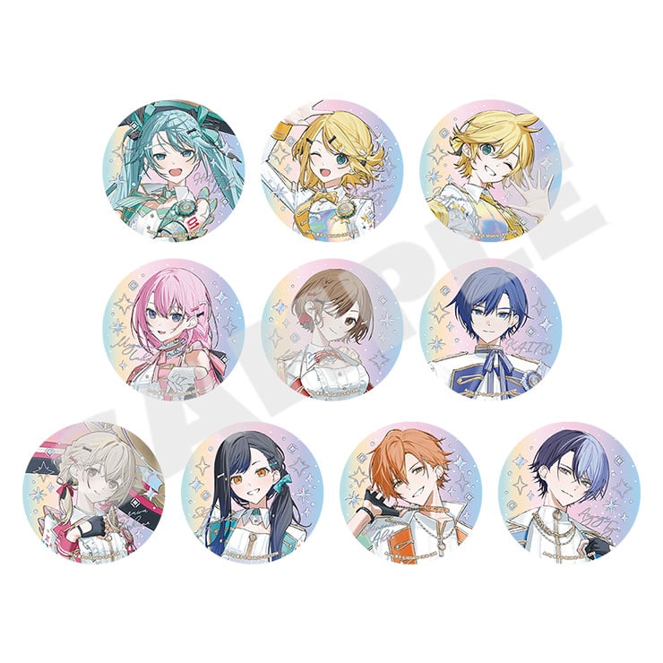 プロジェクトセカイ 5th Anniversary 感謝祭』オーロラ箔押し缶バッジ