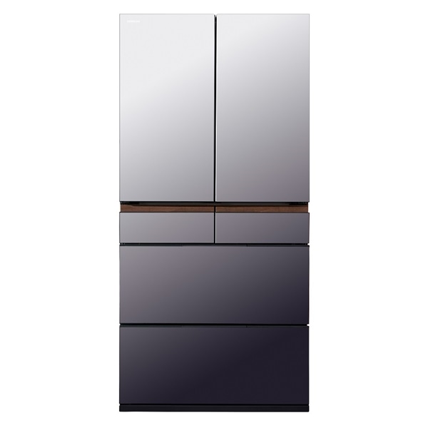 冷蔵庫（670L）R-GZC67X XH(ミラーモーブグレー): キッチン家電/日立の
