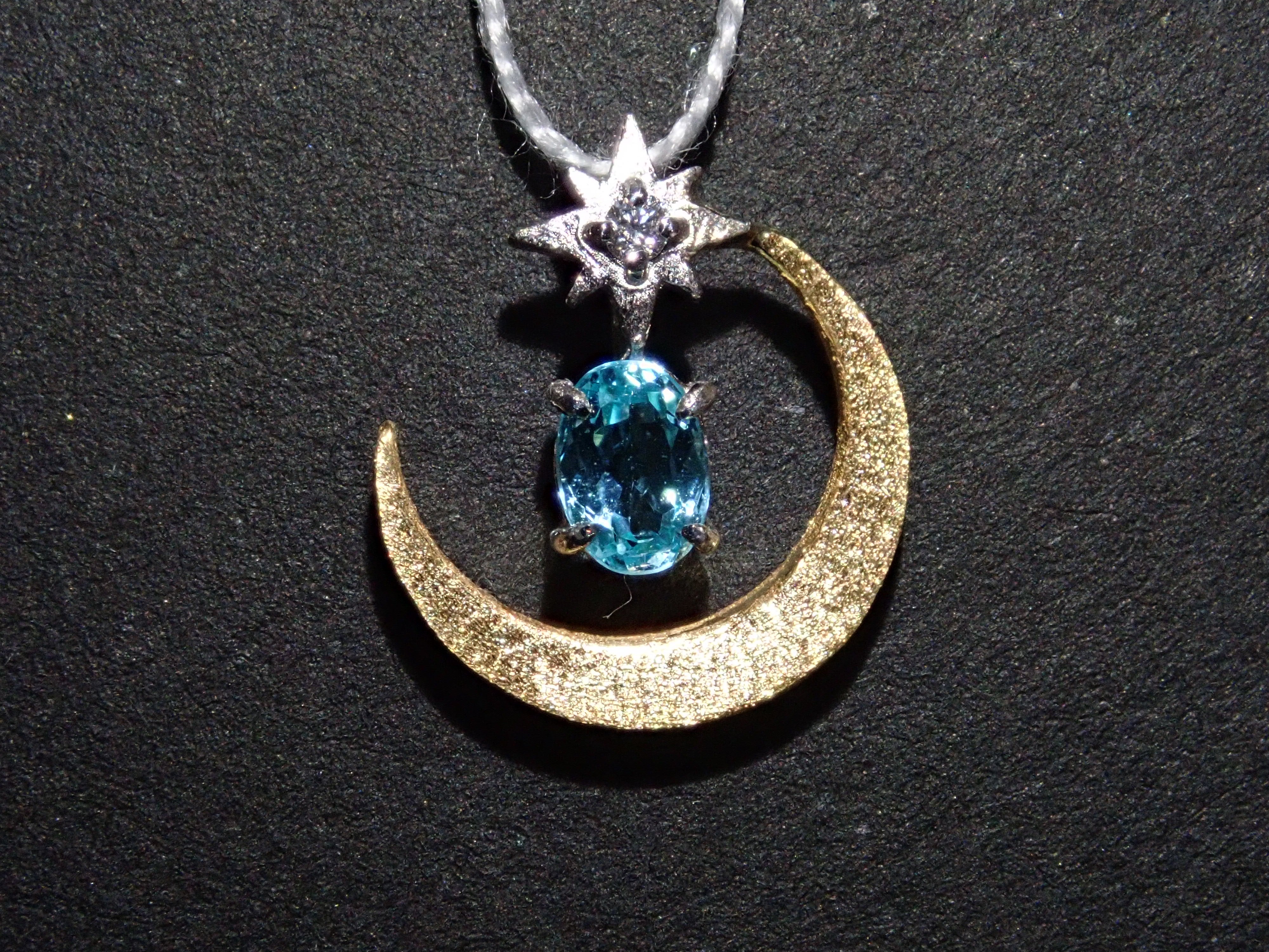 K18/Pt950 ブラジル産パライバトルマリン ペンダントトップ