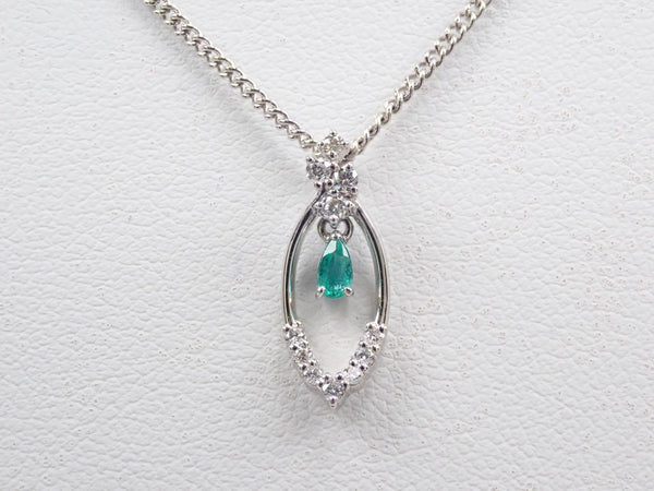 Pt950ブラジル産パライバトルマリン0.08ct ペンダントトップ