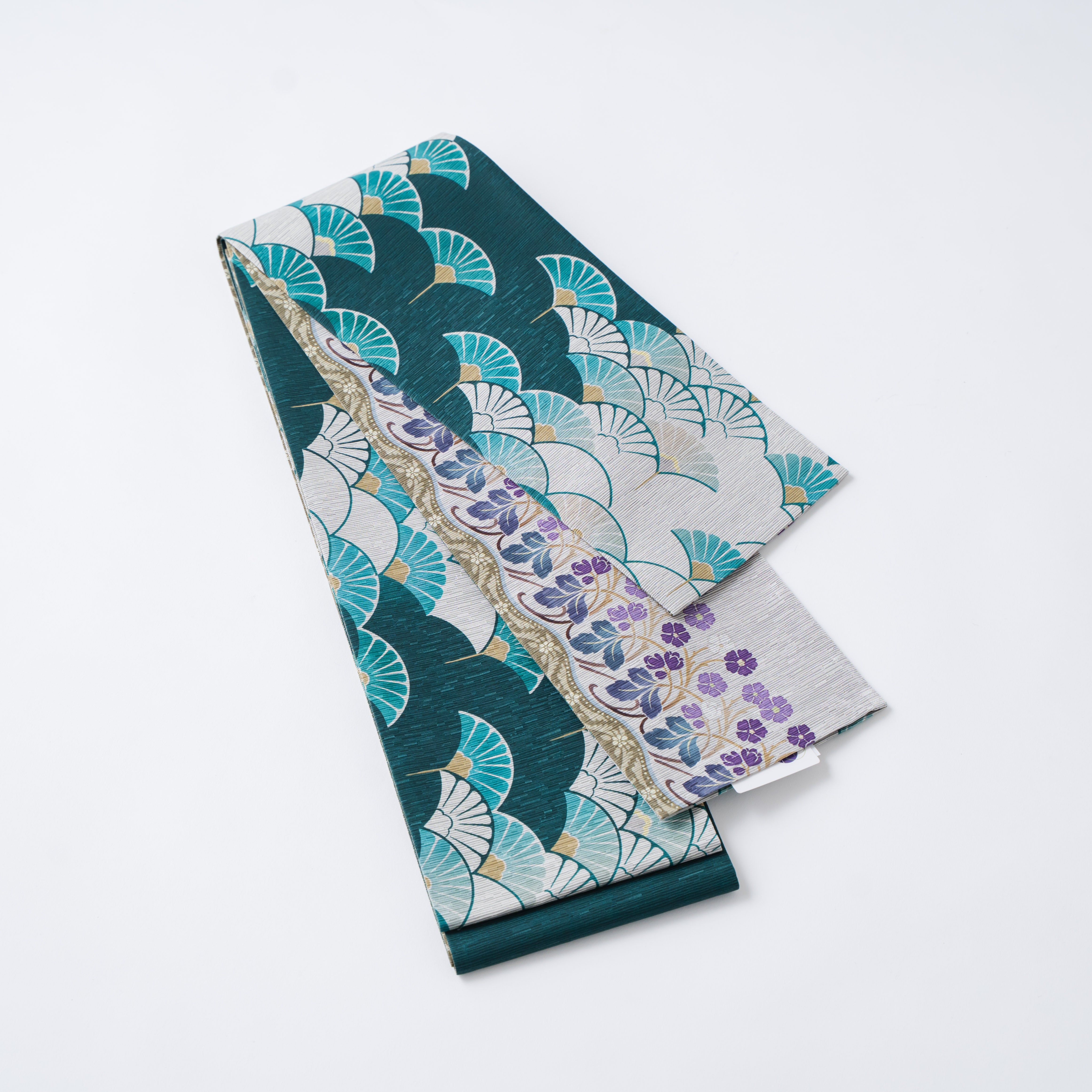 召しませ花】半幅帯《オリエンタルマム》｜リバーシブル仕立て