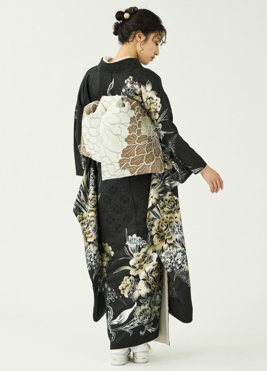 袋帯 牡丹の庭 薄茶（ご予約受注品） | 振袖 | やまとオンラインストア